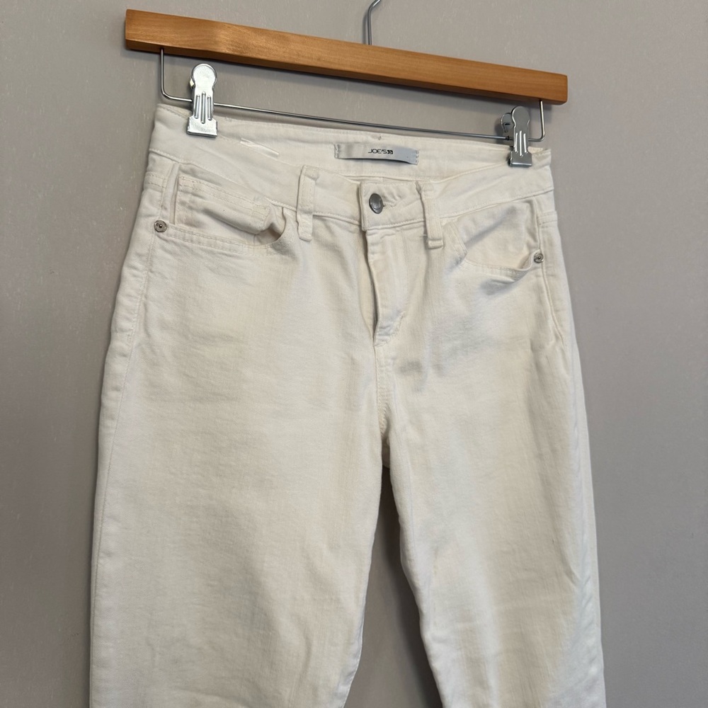 Joe's Jeans Women's Off-White Straight-Leg Jeans - Picture 2 of 16